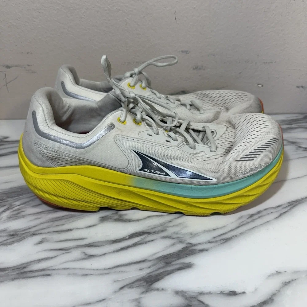 Altra Via Olympus Mens White Road Running Training Shoes US 13 Sneakers Lace Up